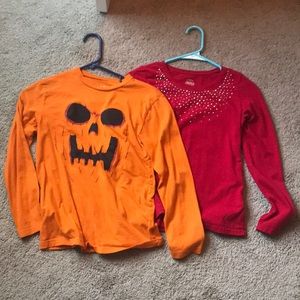 A bundle of two large long sleeve T-shirts